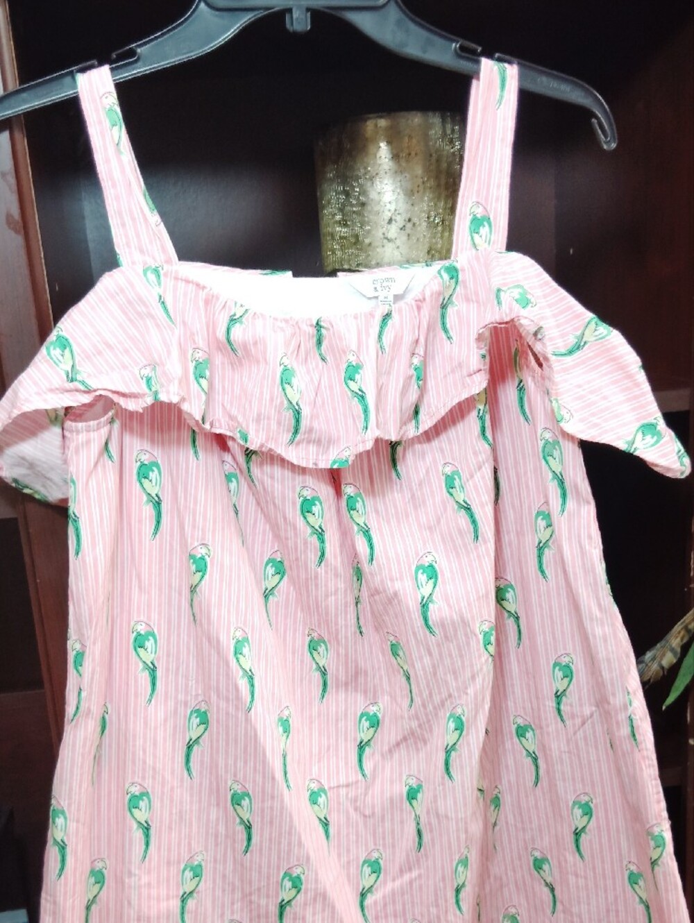 crown & ivy Pink Parrot Print Ruffle Sundress - Picture 3 of 8
